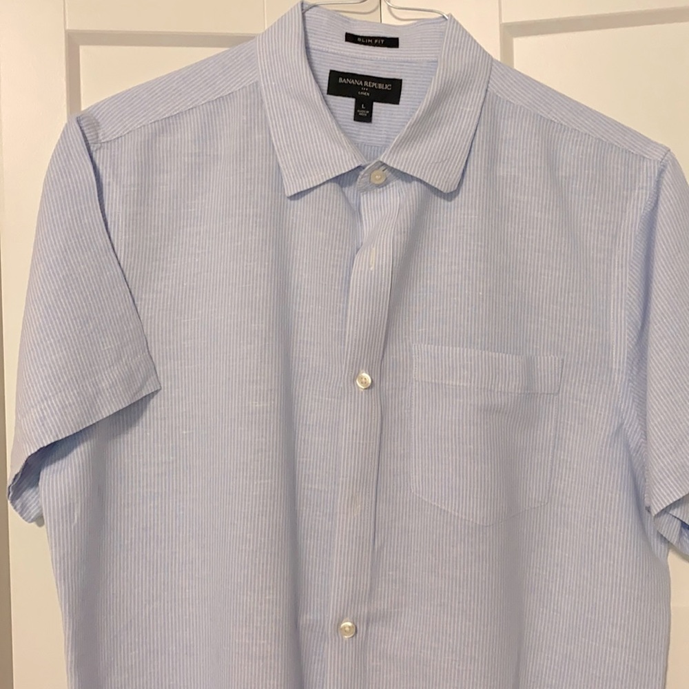 Banana Republic Mens L slim fit button up. NWOT
